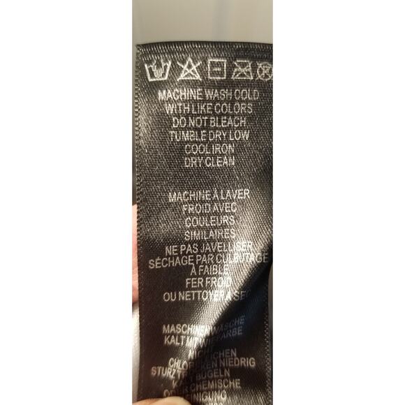 Adrianna Papell lined animal print skirt size large gray and black Pleated Long - Picture 5 of 6